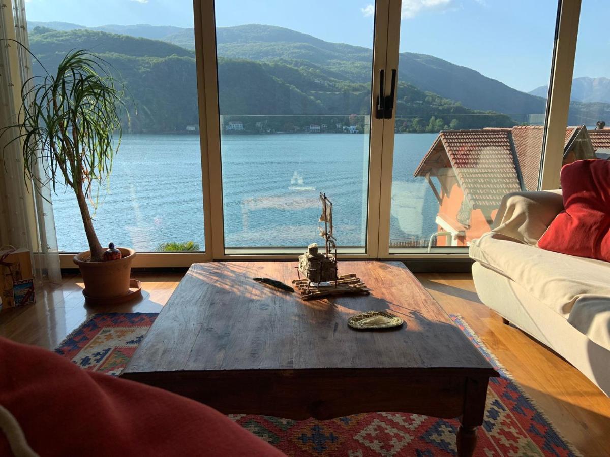 B&B Dolce Vista Al Lago Lugano Porto Ceresio Bagian luar foto
